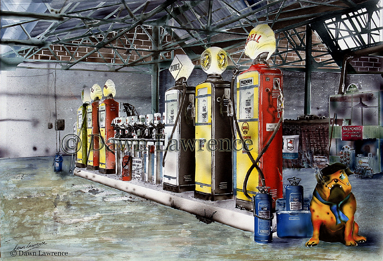 Allf airbush painting Erskines 